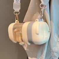 2023 Bình nước dung tích lớn thiết kế hoạt hình dễ thương có ống hút tiện dụng dành cho trẻ em