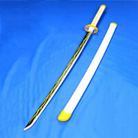 2023 Demon Slayer Katana Cosplay Kim Loại Tùy Chỉnh Mini Đồ Chơi Sword Keychain