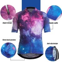 2023 đi xe đạp jersey man starry sky thoáng khí đàn hồi nhanh-làm khô nhẹ xe đạp đường trường ngoài trời chặt chẽ mtb cạnh tranh tay áo ngắn cjy125 sợi polyester