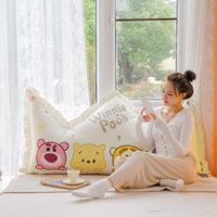 2023 Mới Disney Dâu Gấu Vương Miện Gối Đệm Đầu Giường Tựa Lưng Lớn Túi Mềm