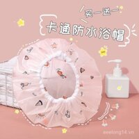 2023 Mũ tắm chống nước mới cho phụ nữ, che đầu tắm, mũ chống dầu bếp, mũ tắm nữ