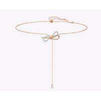 2023  NEW Fashion 18K Rose Gold Bow Necklace5447082