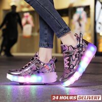 2023 tow-wheeled heelys led có thể sạc lại giày phát sáng dành cho người lớn trẻ em giày trượt patin thể thao ngoài trời giày bánh xe knc1 an8r