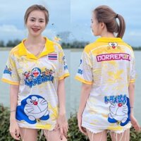 2023new Jersey Thái Lan Doremon Áo Sơ Mi Nam Nữ Áo Polo Áo