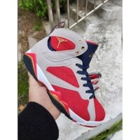 2023new Trophy Room X Air Jordan 7 Retro True Đỏ Xám Đỏ Đỏ Vàng Aj7 Giày Bóng Rổ