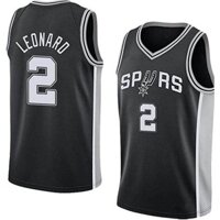 2024 ❣    Áo đấu NBA bán buôn Spurs Nu. 2 Kawhi Leonard Không. 10 Áo bóng rổ thêu đen DeRuzan