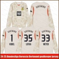 2024-2025 Bundesliga Borussia Noumber Meyer Lotka Kobel Thủ môn Áo dài tay Plus Size
