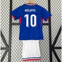 2024 / 2025 Pháp Sân Nhà Áo Trẻ Em Bộ Áo Bóng Đá MBAPPE Áo Bóng Đá
