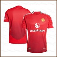 2024-2025 Premier League Manchester United áo sân nhà Trẻ em Người lớn Áo thun bóng đá Plus Size