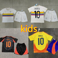 2024 / 25 Columbia Phiên bản kỷ niệm 100 năm Jersey Colombia Home Kids Kit Áo bóng đá Áo bóng đá Áo sơ mi bóng đá