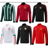 2024 / 25 Manchester United Nam Adron Hoa Kỳ Ronnie Dài Tay full Dây Kéo Áo Khoác Bóng Đá Bộ Kích Thước S-XXL