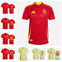 2024-25 Tây Ban Nha Sân khách ngắn tay áo sân khách Morata Gavi Rodri Yaman Áo thể thao bóng đá