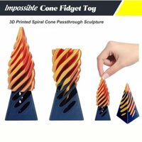 2024 3PC Impossible Cone 3D Printed Spiral Cone Fidget Toy,Impossible Pyramid