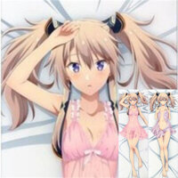 2024 Anime The Misfit of Demon King Academy Sasha Necron Dakimakura Nam Otaku Gối Vỏ Ném Đệm
