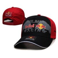 2024 Cam Trắng Thêu Red Bull Racing Cap Off-Road Xe Máy Mũ Bóng Chày Nữ Nam Nắp Xe Máy