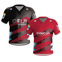2024 Crusaders Sân nhà sân khách Áo bóng bầu dục New Zealand Crusader siêu áo bóng bầu dục BIG SIZE S-5XL