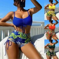 2024 Đồ bơi mới hai mảnh sexy ôm sát, bikini boyshort cao cấp cho phụ nữ