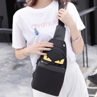 2024 _ FENDI Little Monster Túi đeo vai Túi vải Oxford Phiên bản Hàn Quốc Túi đeo chéo nam nữ Ch