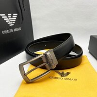 2024 Kinh Doanh Thường Ngày Da Thật Chính Hãng Thắt Lưng Nam Armani Thương Hiệu Cao Cấp Thiết Kế Thắt Lưng Nữ Chất Lượng Cao Hợp Kim Pin Khóa Da Bò Chiều Rộng 3.4cm A05