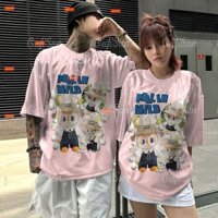 2024 Labubububu Áo Thun Nữ Hoạt Hình Thể Thao Áo Sơ Mi Nữ Lớn Áo Thun Cặp Đôi Áo Thun Hoạt Hình Bé Gái Áo Thun Thể Thao Hàn Quốc Top Áo Thun