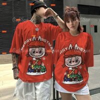 2024 Labubububu Áo Thun Nữ Hoạt Hình Thể Thao Áo Sơ Mi Nữ Lớn Áo Thun Cặp Đôi Áo Thun Hoạt Hình Bé Gái Áo Thun Thể Thao Hàn Quốc Top Áo Thun