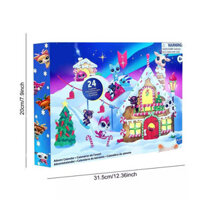 2024 Mini - Figures Christmas Advent Calendar Littlest Pet Shop Lps Toys Dog Collection Animal