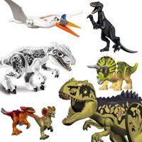 2024 Mô hình khủng long lớn mới Jurassic World Dominion Giganotosaurus Khối xây dựng Tyrannosaur Đồ chơi lắp ráp