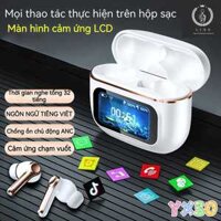 2024 Mới A9 Pro ANC/ENC Tai Nghe Loại Bỏ Tiếng Ồn-Màn Hình Cảm Ứng LCD Tích Hợp Micro-Tai Siêu Bass