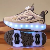 2024 Mới an toàn và đáng tin cậy Giao hàng nhanh của bốn bánh giày có bánh xe cao gót Giày có bánh xe Bé trai bé gái Trẻ em Người lớn Giày thể thao ngoài trời có bánh xe Giày có bánh xe có thể tháo rời led ligh