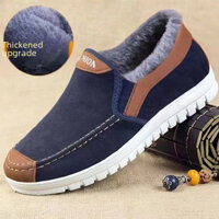 2024 Mới Cũ Bắc Kinh Giày Vải Nam Bố Giày Đi Bộ Thông Thường Slip-on Trung Niên Và Người Cao Tuổi Giày Đơn Nam giày tây lười