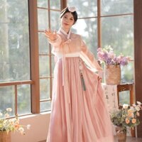2024 Mới Hanbok Phong Cách Hàn Quốc Quần Áo Dân Tộc Nữ Cao Cấp Chụp Ảnh Trực Tuyến Cung Điện Đầm Hiệu Suất Hàng Ngày Quần Áo Siêu Cổ Tích