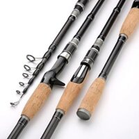 2024 Mới Kính Thiên Văn Dụ Cần 1.8M 2.1M 2.4M 2.7M 3.0M Sợi Carbon Nút Chai Tay Cầm Gỗ Quay Đúc Cần Câu Cá