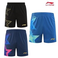 2024 Mới Li Ning Bóng Bàn Quần Short Thể Thao Unisex Cặp Đôi Lưới Hấp Thụ Mồ Hôi Chạy Bộ Hàng Ngày Tập Thể Dục Quần Short