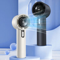 2024 Mới, Quạt cầm tay tốc độ cao 3000mAh, có thể sạc lại, 100 tốc độ, điều hòa mini di động với màn hình LED