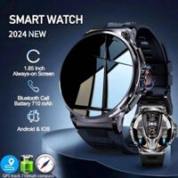 2024 Mới V69 Đồng Hồ Thông Minh 1.85 inch Ultra HD Gọi Bluetooth Theo Dõi GPS Pin 710mAH 400 + Mặt Số Chống Thấm Nước Theo Dõi Thể Thao Ngoài Trời Đồng Hồ Thông Minh