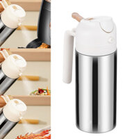 2024 Mới Xịt Dầu Chai Inox Thực Tế Nhà Bếp BBQ Nấu Ăn Dầu Ô Liu Cắm Trại Nướng Rỗng Nước Tương Xịt Hộp Đựng