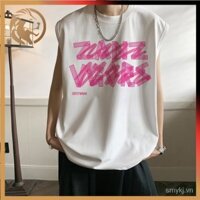 2024 Mỹ Retro Đường Phố Ảnh Phong Cách Hồng Kông Áo Thun In Hình Cá Tính Hợp Thời Trang Nam Xe Tăng Top Nam Nữ Hàng Đầu Mùa Hè