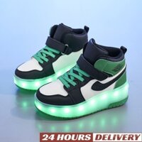 2024 Ngọn Lửa Hai Bánh Heelys Giày Trượt Trẻ Em size 28-40 Sạc LED Giày Trẻ Em Dạ Quang Giày Cao Cấp Bố Mẹ-Con Giày Da Lưới Khâu Ngoài Trời ATOW TÚIJ