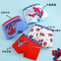 2024 Phong Cách Mới 24H Vận Chuyển Quần Lót Bé Trai Người Nhện Cotton Nguyên Chất Quần Lót Trẻ Em Người Nhện Boxer Quần Đùi Nhỏ Vừa Lớn Trẻ Em Boxer Quần Đùi Bé Trai Học Sinh Quần Short Cho Bé