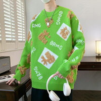 2024 Phong Cách Mới Đỏ May Mắn Áo Len Nam Nữ Cặp Đôi Áo Len Rời