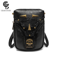 2024 Phong Cách Mới Túi Nữ Nữ Một Vai Túi Mini Đầu Lâu Xe Máy Túi Điện Thoại Di Động Phong Cách Mới Tất Cả @ -