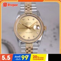 2024 Rolexs 16233 chính hãng với lịch đồng hồ cơ tự động tấm vàng hồng dành cho nam