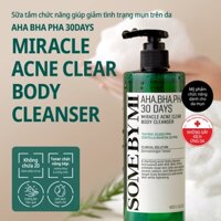 [2024 SOME BY MI] Sữa tắm cho da mụn AHA-BHA-PHA 30 Days Miracle Acne Clear Body Cleanser 400g