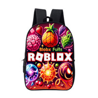 2024 Thiết kế in hình vui nhộn Ba lô trái cây ROBLOX Blox mới có lỗ tai nghe cho trẻ em