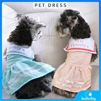 2024 thú cưng mới quần áo chó mèo váy mùa hè bông bichon chihuahua chó nhỏ thủy triều váy mỏng