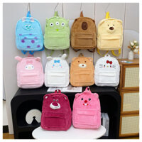 2024 Túi đựng đồ chơi sang trọng dung tích lớn Ba lô lớp học sinh Túi bé gái dễ thương