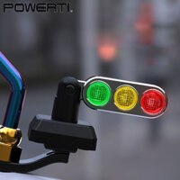 2024 Xe Máy Mini Đèn Giao Thông Mũ Bảo Hiểm Trang Trí Đèn Cảnh Báo Nhanh Tháo Rời Đi Đêm Đèn An Toàn