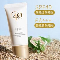 2024.5.30 Half Mu Huatian Zhenbai Kem Chống Nắng Trong Suốt SPF40 + Cách Ly Mặt Làm Mới Không Dầu Sinh Viên Nam Nữ