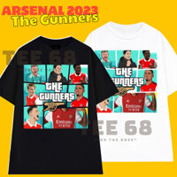 2024Áo thun in hình bóng đá Arsenal 2023 The Gunners Local Brand Tee 68 Cotton 100% Oversize Nam Nữ