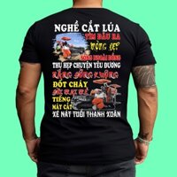 2024Áo Thun In Hình Nghề Nghiệp Cắt Lúa
